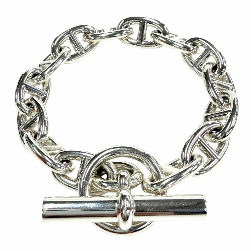 HERMES Silver Charm Bracelet